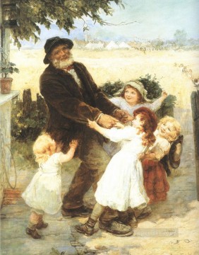 田舎の美しい家族フレデリック・E・モーガンのもとへ Oil Paintings